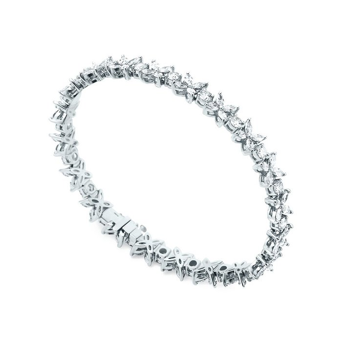 Cluster Tennis Bracelet